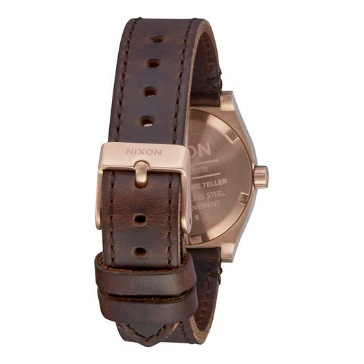 【5年間物損保証】ニクソン 腕時計 レディース ブラウン Medium Time Teller Leather NIXON NA11722630-00 【国内正規品】