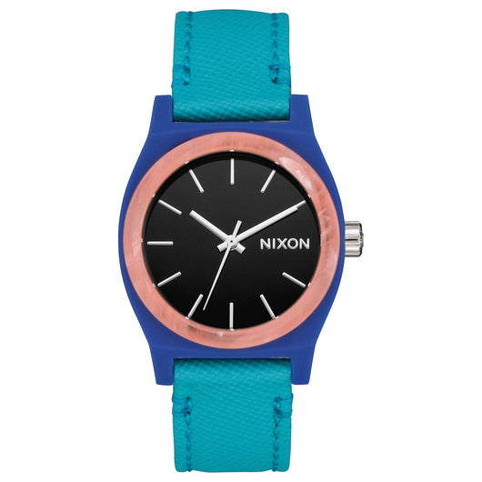 【5年間物損保証】ニクソン 腕時計 レディース ターコイズ Medium Time Teller Leather NIXON NA11723153-00 【国内正規品】