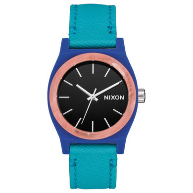 【5年間物損保証】ニクソン 腕時計 レディース ターコイズ Medium Time Teller Leather NIXON NA11723153-00 【国内正規品】