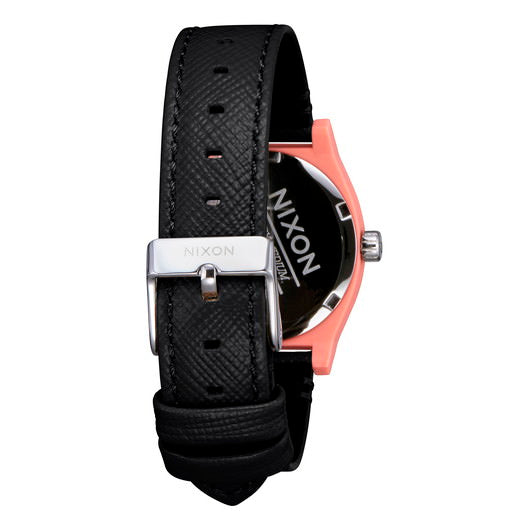 【5年間物損保証】ニクソン 腕時計 レディース ブラック Medium Time Teller Leather NIXON NA11723188-00 【国内正規品】