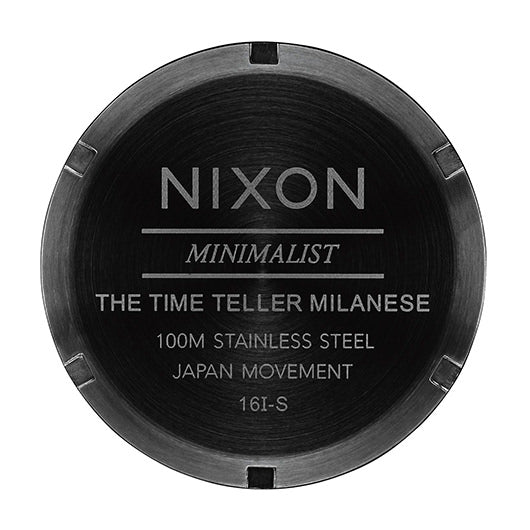 【5年間物損保証】ニクソン 腕時計 レディース ブラック Time Teller Milanese NIXON NA1187001-00 【国内正規品】