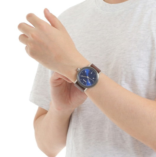 【5年間物損保証】ニクソン 腕時計 メンズ ブラウン Stark Leather NIXON NA11942301-00 【国内正規品】