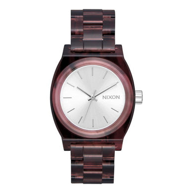 【5年間物損保証】ニクソン 腕時計 レディース レッドブラウン Medium Time Teller Acetate NIXON NA1214200-00 【国内正規品】