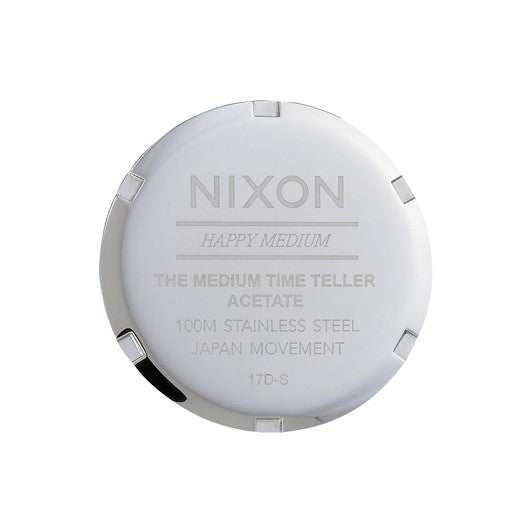 【5年間物損保証】ニクソン 腕時計 レディース レッドブラウン Medium Time Teller Acetate NIXON NA1214200-00 【国内正規品】