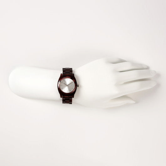 【5年間物損保証】ニクソン 腕時計 レディース レッドブラウン Medium Time Teller Acetate NIXON NA1214200-00 【国内正規品】