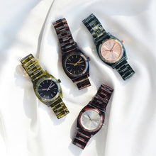 画像をギャラリービューアに読み込む, 【5年間物損保証】ニクソン 腕時計 レディース オリーブ Medium Time Teller Acetate NIXON NA1214333-00 【国内正規品】
