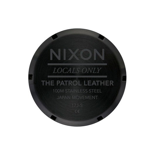 【5年間物損保証】ニクソン 腕時計 メンズ ブラック Patrol Leather NIXON NA12432998-00 【国内正規品】