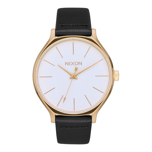 【5年間物損保証】ニクソン 腕時計 レディース ブラック Clique Leather NIXON NA12501964-00 【国内正規品】