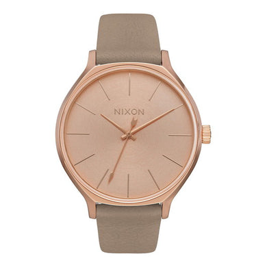 【5年間物損保証】ニクソン 腕時計 レディース グレー Clique Leather NIXON NA12502239-00 【国内正規品】