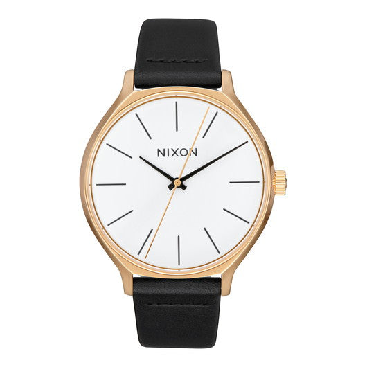 【5年間物損保証】ニクソン 腕時計 レディース ブラック Clique Leather NIXON NA12503157-00 【国内正規品】