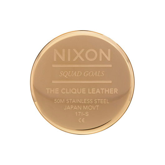 【5年間物損保証】ニクソン 腕時計 レディース ブラック Clique Leather NIXON NA1250513-00 【国内正規品】