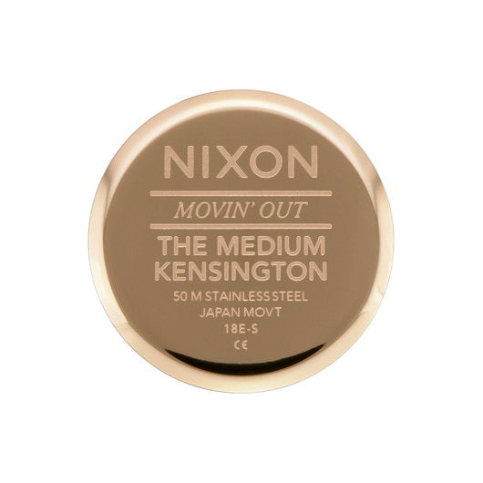 【5年間物損保証】ニクソン 腕時計 レディース ブラック Medium Kensington Leather NIXON NA1261513-00 【国内正規品】