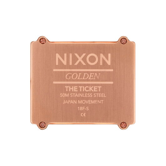【5年間物損保証】ニクソン 腕時計 メンズ ローズゴールド Ticket II NIXON NA1262897-00 【国内正規品】