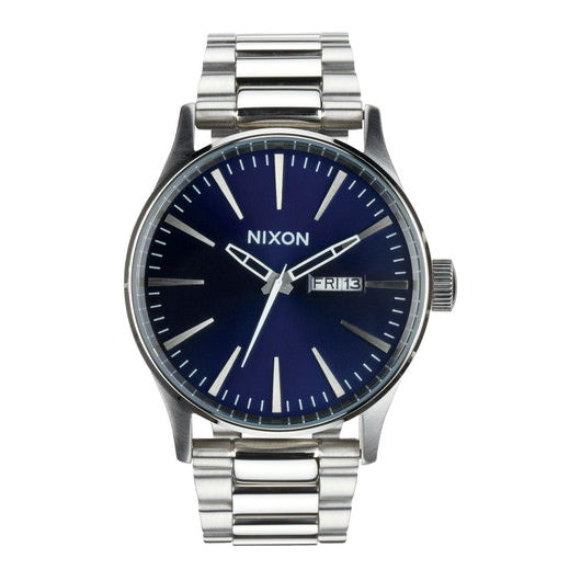 【5年間物損保証】ニクソン 腕時計 メンズ シルバー Sentry SS NIXON NA3561258-00 【国内正規品】