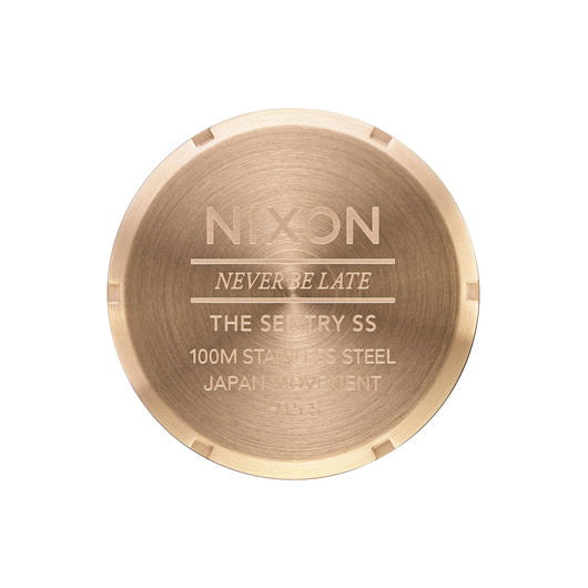 【5年間物損保証】ニクソン 腕時計 メンズ ガンメタル/ゴールド Sentry SS NIXON NA356595-00 【国内正規品】