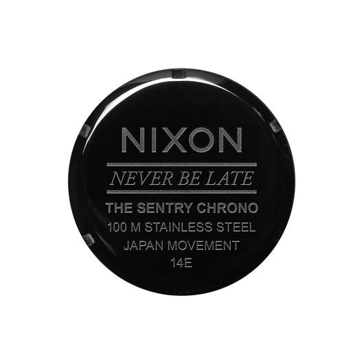 【5年間物損保証】ニクソン 腕時計 メンズ ブラック Sentry Chrono NIXON NA386001-00 【国内正規品】