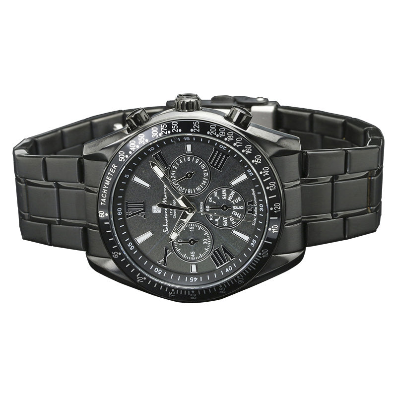 サルバトーレマーラ 腕時計 メンズ ブラック Salvatore marra SM15116-BKBKSV 【国内正規品】