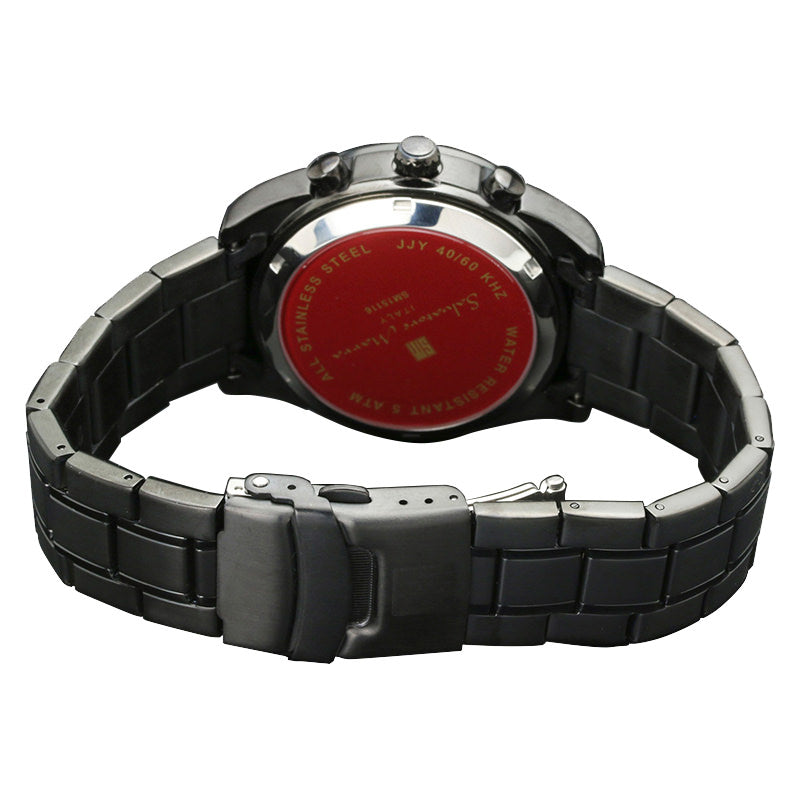 サルバトーレマーラ 腕時計 メンズ ブラック Salvatore marra SM15116-BKBKSV 【国内正規品】