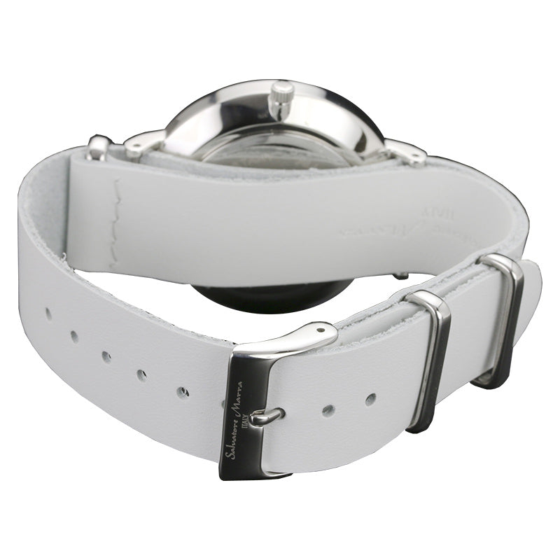 サルバトーレマーラ 腕時計 メンズ ホワイト Salvatore marra SM15117-SSWHBL 【国内正規品】