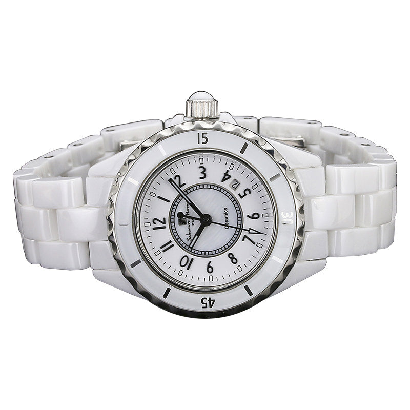 サルバトーレマーラ 腕時計 レディース ホワイト Salvatore marra SM15151-WHA 【国内正規品】