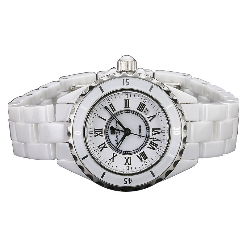 サルバトーレマーラ 腕時計 レディース ホワイト Salvatore marra SM15151-WHR 【国内正規品】