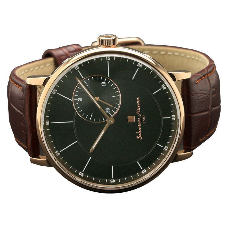 サルバトーレマーラ 腕時計 メンズ ブラウン Salvatore marra SM17105-PGBK 【国内正規品】