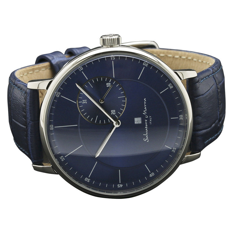 サルバトーレマーラ 腕時計 メンズ ブルー Salvatore marra SM17105-SSBL 【国内正規品】