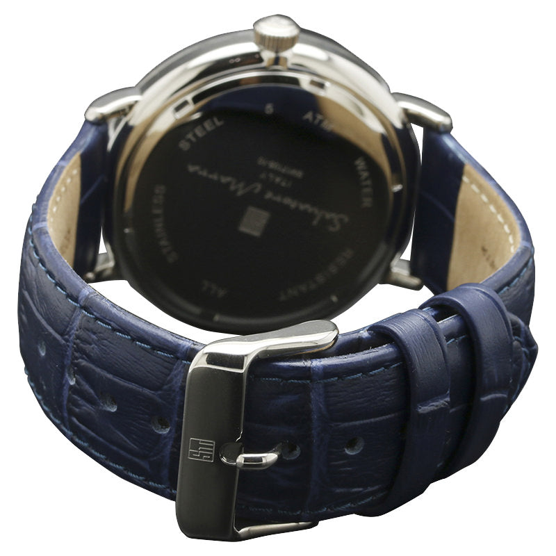 サルバトーレマーラ 腕時計 メンズ ブルー Salvatore marra SM17105-SSBL 【国内正規品】