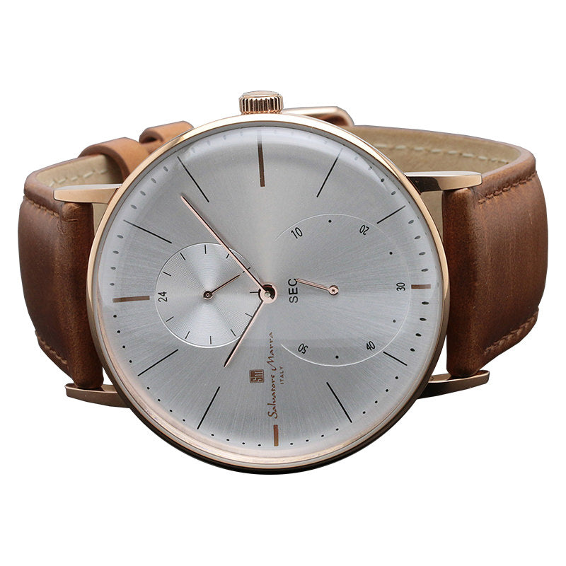 サルバトーレマーラ 腕時計 メンズ ブラウン Salvatore marra SM18103-PGSV 【国内正規品】