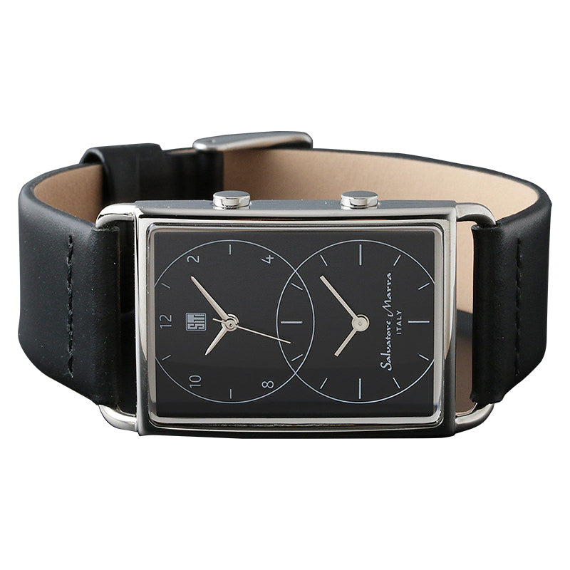 サルバトーレマーラ 腕時計 メンズ ブラック Salvatore marra SM18108-SSBK 【国内正規品】