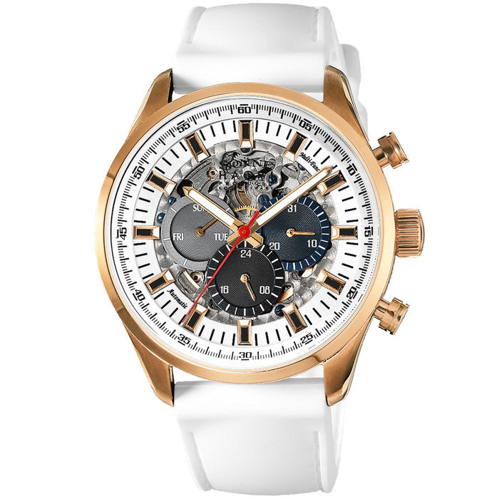 【5年間物損保証】ゾンネ 腕時計 メンズ ホワイト SO-H022PGWH SONNE 【正規輸入品】